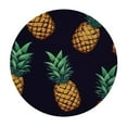 thumbnail image 2 of JEUXUS  Tablecloth Round Tablecloths Tropical Trendy Pineapples for Circular Table Cover Washable Polyester for Buffet Table Parties Holiday Dinner Wedding, 2 of 7