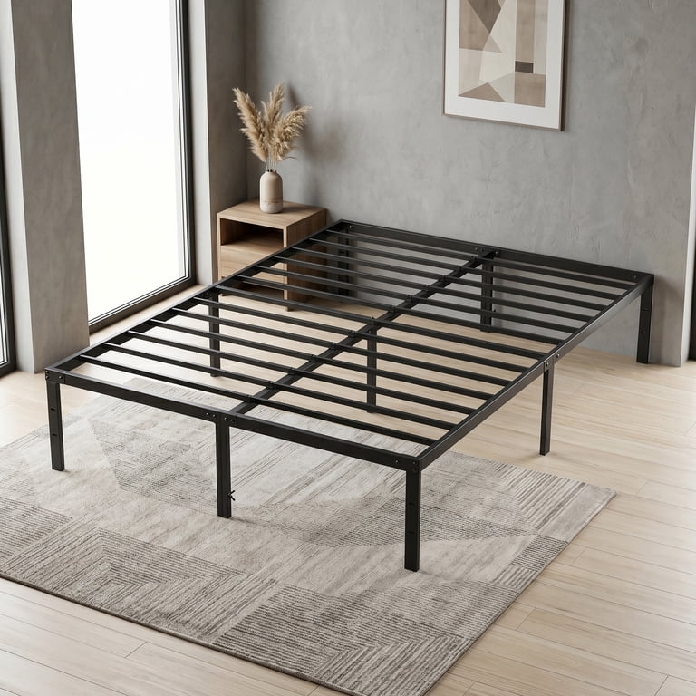 EDX 12" Metal Platform Bed Frame, King photo 4