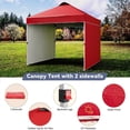 thumbnail image 3 of Ultimate outdoor shelter: heavy-duty pop-up canopy tent con 2 removable side panels, privacy, wheeled carry bag & 4 sandbags para camping, beach & events, 3 of 5
