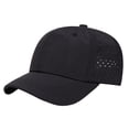 thumbnail image 2 of Spazoro Toddler Boys Girls Baseball Cap, Solid Adjustable Perforated Breathable Washed Cotton Hat for Summer Protection Black, 2 of 9