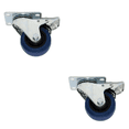 thumbnail image 1 of PACK 2 RODAJAS GIRATORIA C/ FRENO 3'' AZUL 80 KG MILER CARGO, 1 of 4