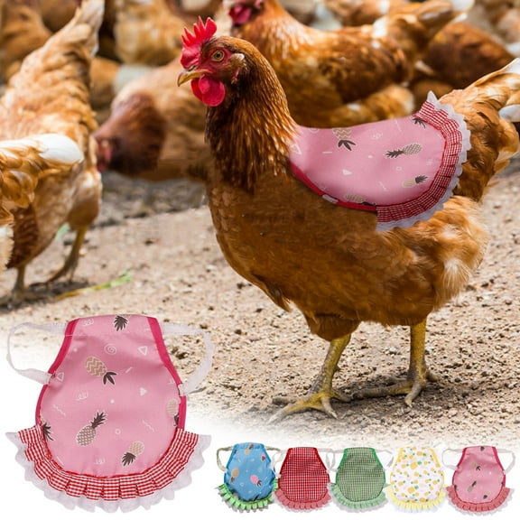 Hen Apron, Chicken Protective Cover With Elastic, Hen Wing Guard, Poultry Feather Protector, for Chicken Coop, Backyard Flock, Poultry , Black, by Ihhxbz