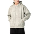 thumbnail image 1 of Cardigan à Capuche pour Hommes, Chandail Ample en Polyester pour Adolescents Étudiants - Manches Longues Col Rond, Veste Décontractée pour l'Automne et l'Hiver, 1 of 4