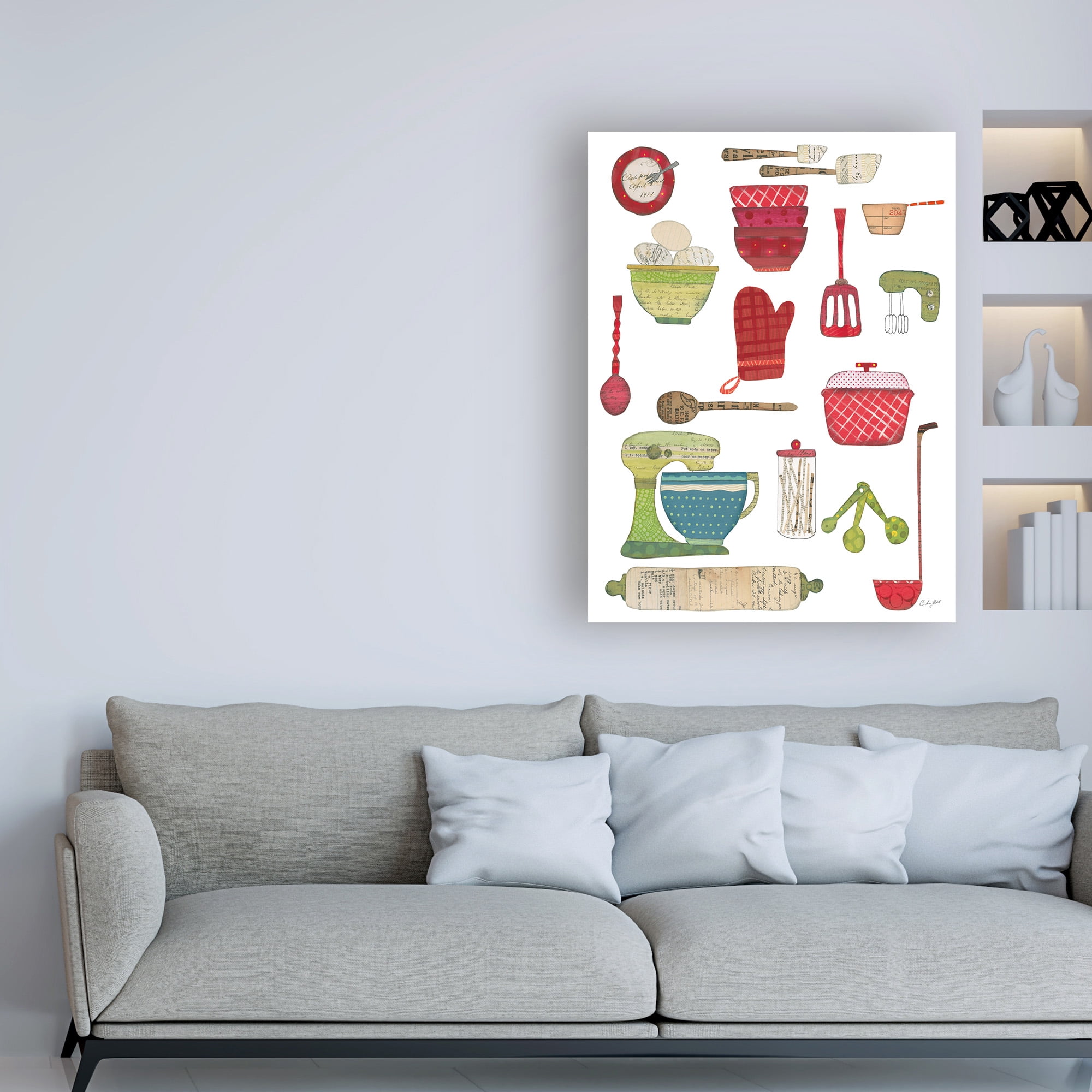 Trademark Fine Art 'Cool Kitchen III' Canvas Art by Courtney Prahl