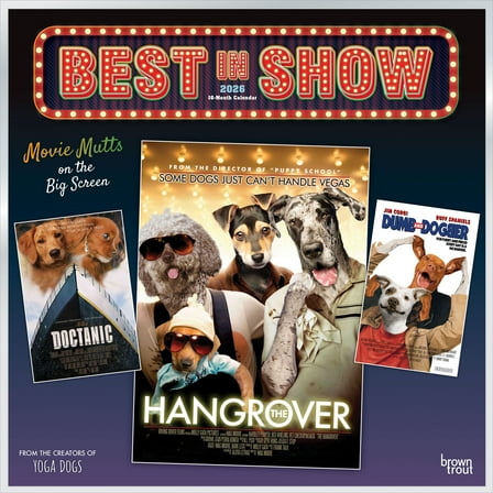 Best in Show OFFICIAL | 2026 12x24" (Hanging) Square Wall Calendar | BrownTrout
