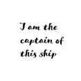 thumbnail image 2 of 1x Studio II 18x24 Black Ornate Wood Framed with Double Matting Museum Art Print Titled - I am the captain of this ship, 2 of 4