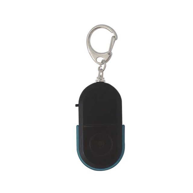 Buscador de llaves con silbato LED, llavero con control de voz y batería para carteras y bolsos de niños