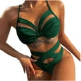 thumbnail image 2 of Gaecuw Two Piece Swimsuit for Women Women Bikini Set for Women Sleeveless Swimwear Top High Waisted Thong Briefs Swim Bottom Slip On Closure Swimsuits Solid Bathing Suits Cutout Hollow Resort Wear, 2 of 6