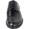 thumbnail image 3 of Urban Fox Men's Ethan Oxford Dress Shoes For Men | Formal | Lace-Up | Classic Design | Wingtip | Mens Dress Shoes Black/Black 7, 3 of 7
