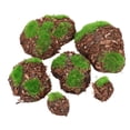 thumbnail image 3 of SeekLGT Artificial Marimo Moss Balls, Fake Aquarium Plants Decorative Bark Moss Covered Stones for Fish Tank, Desktop Ornament Plant Wall Decor, 12 PC, 3 of 8