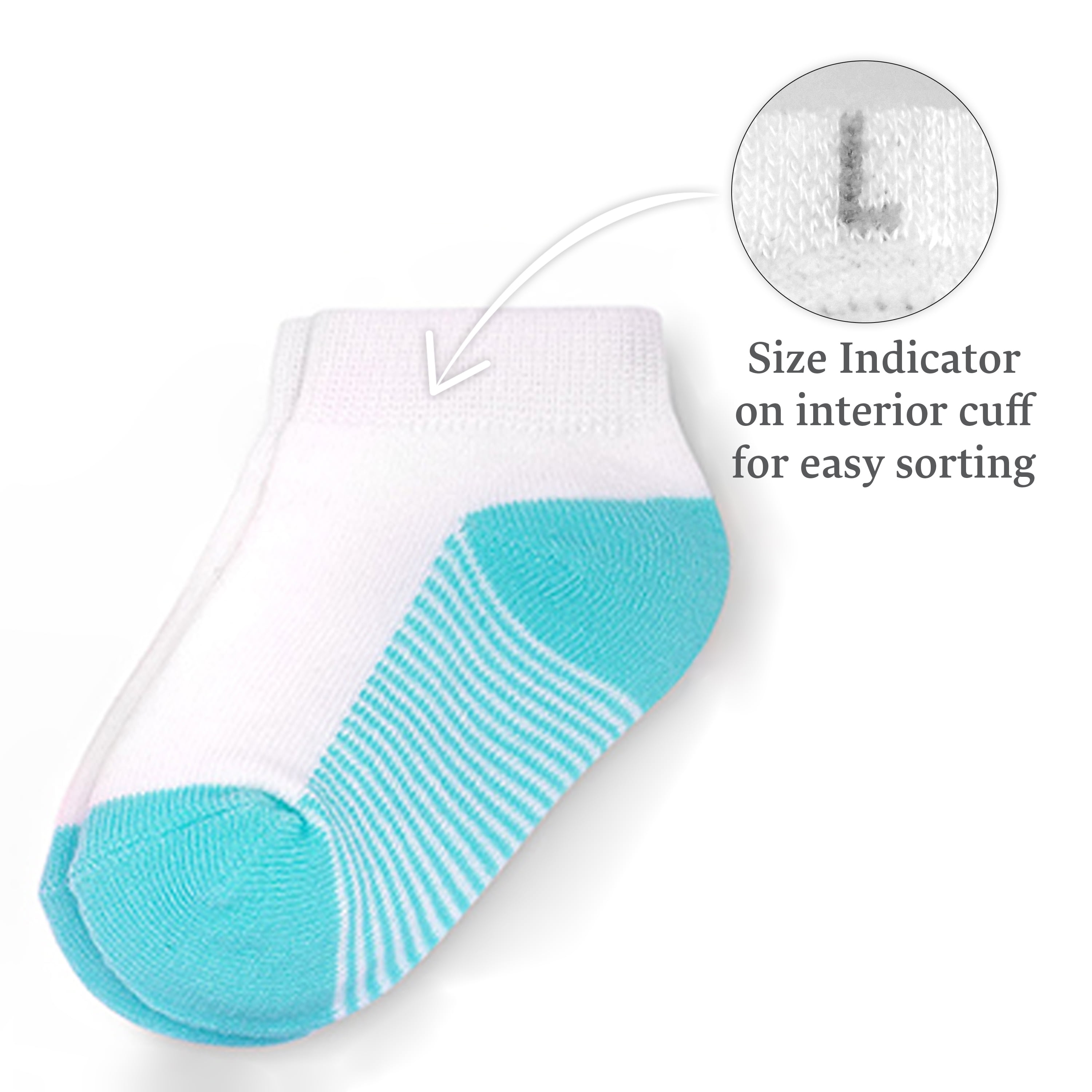 Fruit of the Loom Baby and Toddler Girl Low Cut Socks, 20-Pack, Sizes 6M-5T