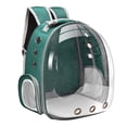 thumbnail image 2 of portátil de viaje para mascotas, transpirable para perros, gatos, cápsula para cachorros, impermeable transparente transpirabl - Verde Sunnimix Transportín de viaje para mascotas, 2 of 7