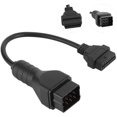 thumbnail image 5 of Cable de diagnóstico OBD2 Adaptador de conector de 12 pines a 16 para coche, accesorios de extensión para, 5 of 5
