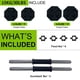 thumbnail image 3 of Yeshouse Juego de mancuernas ajustables 2 en 1, 13.6 kg (30 lb) con conector, ideal para usar como barra, ideal para gimnasio en casa, ideal para hombres y mujeres, 3 of 7