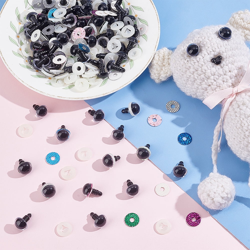 PH PandaHall 6 Sizes Wiggle Googly Eyes Buttons, 330pcs Sew On Googly Eyes  Shank Back Sewing Crafts Animal Craft Eyes Button for Teddy Bear Animal  Puppet Plush Animal