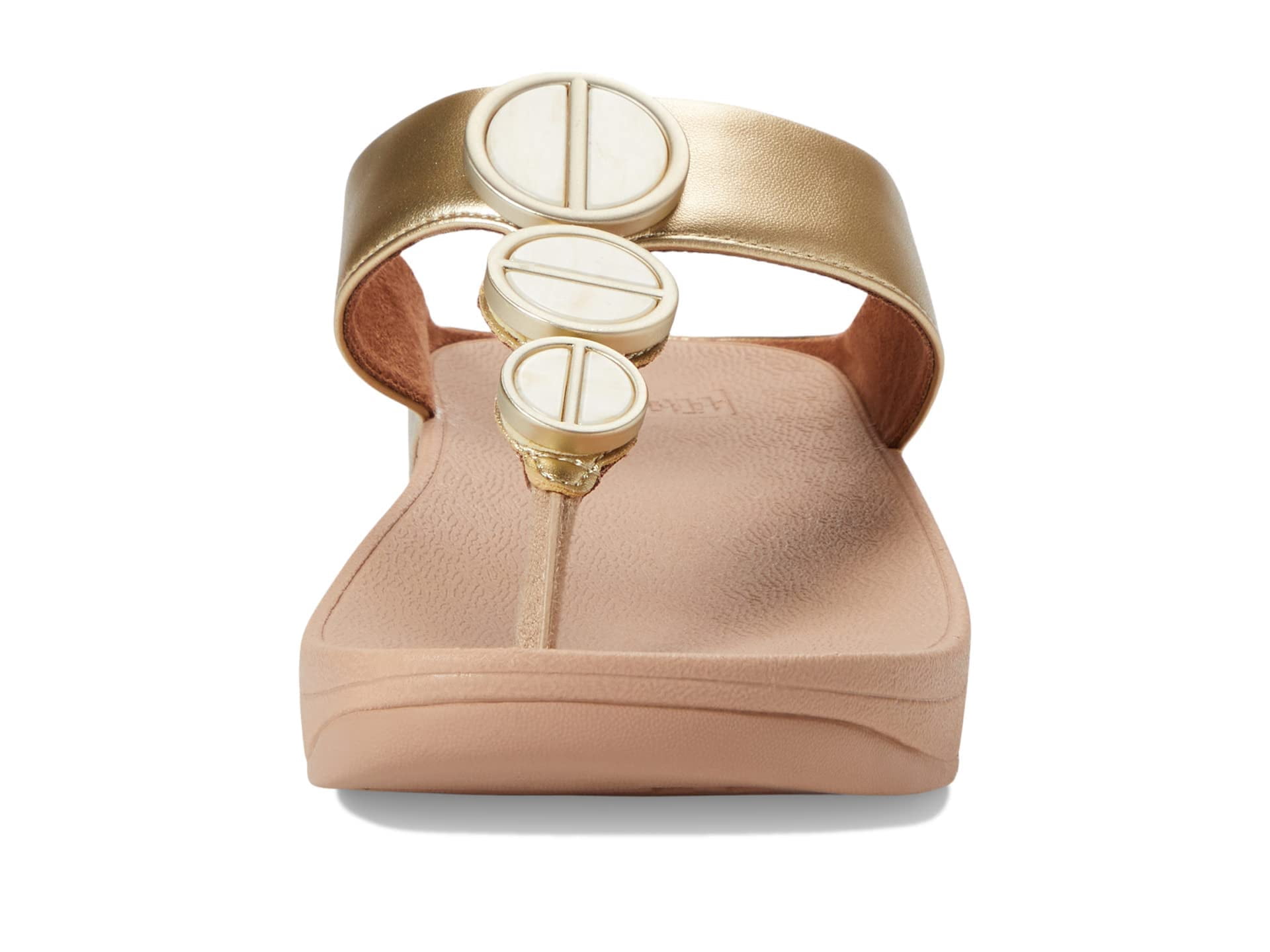 Fitflop Women's Halo Metallic-Trim Toe-Post Sandals