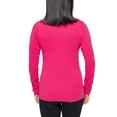 thumbnail image 3 of Insect Shield Women's UPF Dri-Balance Long Sleeve V-Neck T-Shirt, Raspberry, Medium, 3 of 3