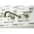 thumbnail image 2 of Kingston Brass KS8058KL Whitaker Two-Handle Wall Mount Roman Tub Faucet, Brushed Nickel, 2 of 7