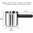 thumbnail image 2 of 4 Cup Universal Stainless Steel Espresso Coffee Replacement Carafe Compatible with Krups, , DeLonghi, Breville, , Casabrews and more SEE MEASUREMENTS, 2 of 3