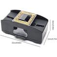 thumbnail image 4 of Barajador De Cartas De Póquer Electrónico Automático De 2 Cubiertas, De Barajado Eléctrica, Color Negro Sunnimix Barajador de cartas automático, 4 of 8