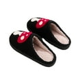 thumbnail image 2 of LoyisVidion Mushroom Print Indoor Shoes - New Comfortable Home Cute Winter Slippers Men and Women Couples Thick Sole Warm Slippers Memory Foam Indoor Slide Slippers, 2 of 9