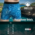 thumbnail image 3 of Aqua Design Mens Underwear Boxer Briefs: Black Water Size 36, 3 of 6