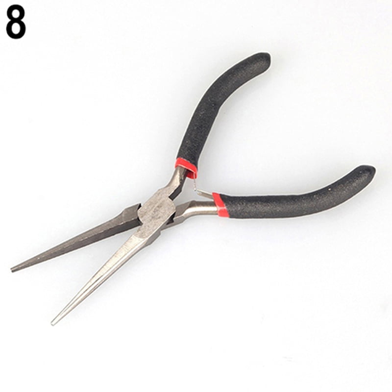 Multi-Purpose Jewelry Mini Pliers Tools Cutter Chain Round Bent Nose DIY Beading 