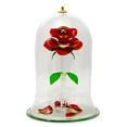 thumbnail image 2 of Disney Arribas Beauty and the Beast Enchanted Rose 9 3/4'' Metal Glass Crystal Sculpture, 2 of 2