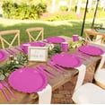 thumbnail image 7 of Inadays 175Pcs Disposable Party Supplies Includes Hot Pink Paper Plates Cup Napkins Forks Spoons Knives, Dinnerware Set for Garden Party Birthday BBQ Baby Shower Wedding, Serve 25 Guests, 7 of 7