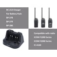 thumbnail image 3 of Cargador de batería KASLNOUO BC-213 para Icom Radio IC-F2000S, 3 of 6