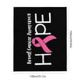 thumbnail image 3 of Hearth & Gear Flannel Cancer | Cute Warm Ribbon Blanket Chemotherapy Chemotherapy Blanket Cancer Air Conditioning Blanket Thickened Blanket Nap Blanket 3 Warm Size Blanket Twin Size Blankets for, 3 of 7