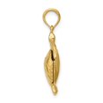 thumbnail image 2 of Real 14kt Yellow Gold Solid Polished 3-D Moveable Turtle Pendant; for Adults and Teens; for Women and Men, 2 of 5