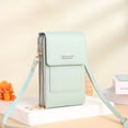 thumbnail image 1 of Cell Phone Bag, PU Leather Crossbody Cellphone Purse for Women, Touch Screen Cell Phone Pouch Holder Shoulder Bag RFID Blocking Wallet Handbag with Shoulder Strap, 1 of 7