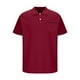 thumbnail image 3 of pstuiky camisetas para hombre, Blusa de manga corta con cuello vuelto, bolsillo exterior y media cremallera de color liso para hombre camisas casuales para hombre s, 3 of 5
