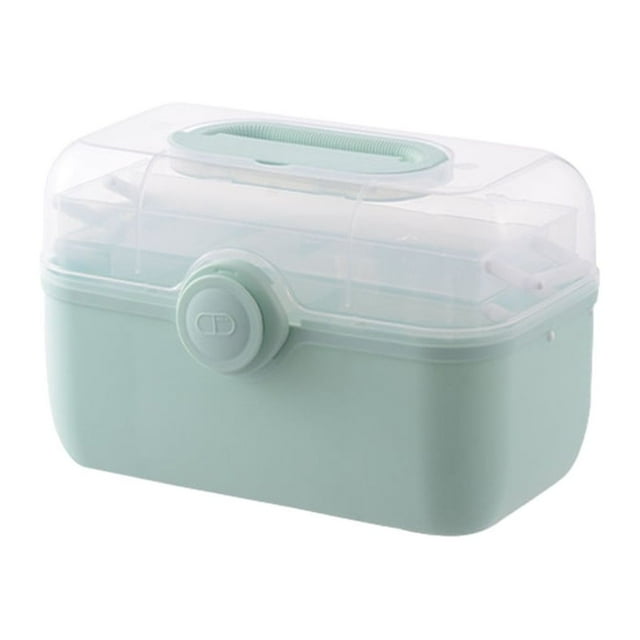 Transemion Boîte de Rangement Portable et Légère Organisateur en PP Grande Capacité Légère Grande 1 Ensemble