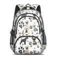 thumbnail image 2 of Schnauzer Dogs with Paw Backpack for School,Cute School Bag,Schoolbag with Adjustable Shoulder Straps & Padded Back,16.9 Inch, 2 of 5