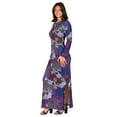 thumbnail image 4 of Womens Paisley Side Slit Maxi Dress, 4 of 4