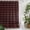 Red, Crimson, Burgundy, Black, variant on Black Brown Buffalo Plaid Shower Curtain - Water Repellent Fabric Shower Curtains Washable, Geometric Classic Checkered Decorative Polyester Cloth Bathroom Curtains Modern Bath Decor 36"x72"
