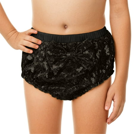HXWCHs Elegant Girls Festival Shorts Featuring Delicate Lace Trim and Playful Ruffles for Pageant Performance 3-5 Years Black