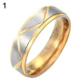 thumbnail image 2 of Yesbay Women Men Stainless Steel Couple Ring Wedding Band Promise Engagement Jewelry, 2 of 7
