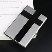Stainless Steel Business Card Holder, Slim Metal Pocket Card Case Wallet for ID, Credit Cards and Name Cards, TIKA