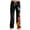 Black, variant on Halloween Trousers for Women Plus Size Ghost Castle Long Fall Drawstring Pants High Waist Cute Skeleton Trousers, L