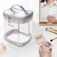 thumbnail image 4 of Bolsa de almacenamiento de cosméticos HUOGUO, grande, transparente, impermeable, 4 of 5