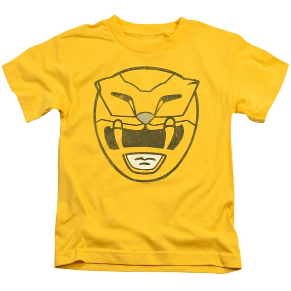 Power Rangers Yellow Ranger Mask Youth 18/1 T-Shirt Yellow