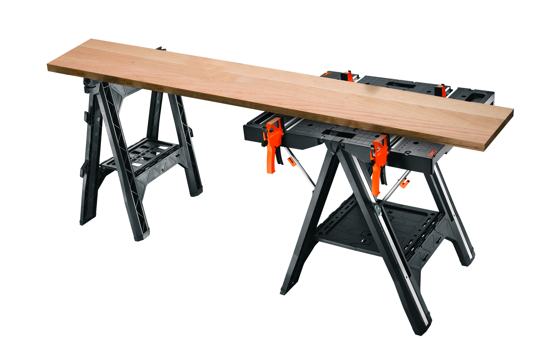 Worx Clamping Sawhorses Wx065 Factory 