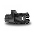 thumbnail image 2 of Portavasos doble para coche, soporte telescópico ajustable para botellas de agua, accesorio para beber jugo de automóvil, accesorio para Automoción decorativa y accesorios Fibra de Carbono Negro, 2 of 6