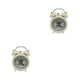thumbnail image 1 of Reloj despertador de Metal Billuyoard doble campana silencioso clásico escritorio, 1 of 6