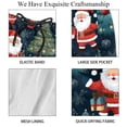 thumbnail image 4 of luoweisi Men's Beach Shorts Quick Dry Swim Trunks with Mesh Lining Christmas Santa Claus M, 4 of 5