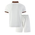 thumbnail image 4 of CONFREE Mens 2 Peice Shorts Sets Casual Men's Summer Outfits Set Patchwork Color Tshirts Shorts Athletic Track Suits for Men, 4 of 5