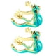 thumbnail image 1 of Juego de 2 anillos con forma de rana para mujer, ajustables, abiertos, decoración para los dedos, joyería divertida, regalo para novia, accesorios de rana, 1 of 7